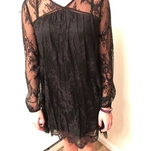 Xhilaration black lacy dress